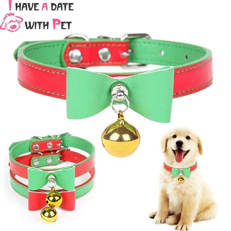 cute christmas dog collars|christmas dog collars with bows.